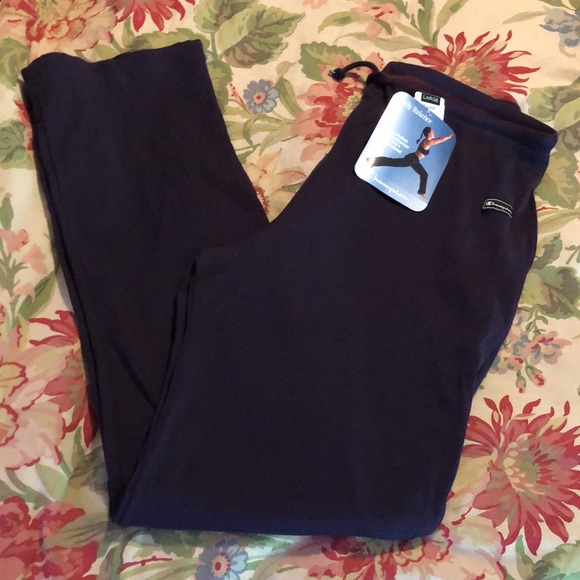 Vtg CHAMPION Size Large Body Balance Dance Pull-On Ribbed Eggplant USA Made NEW - Picture 1 of 15
